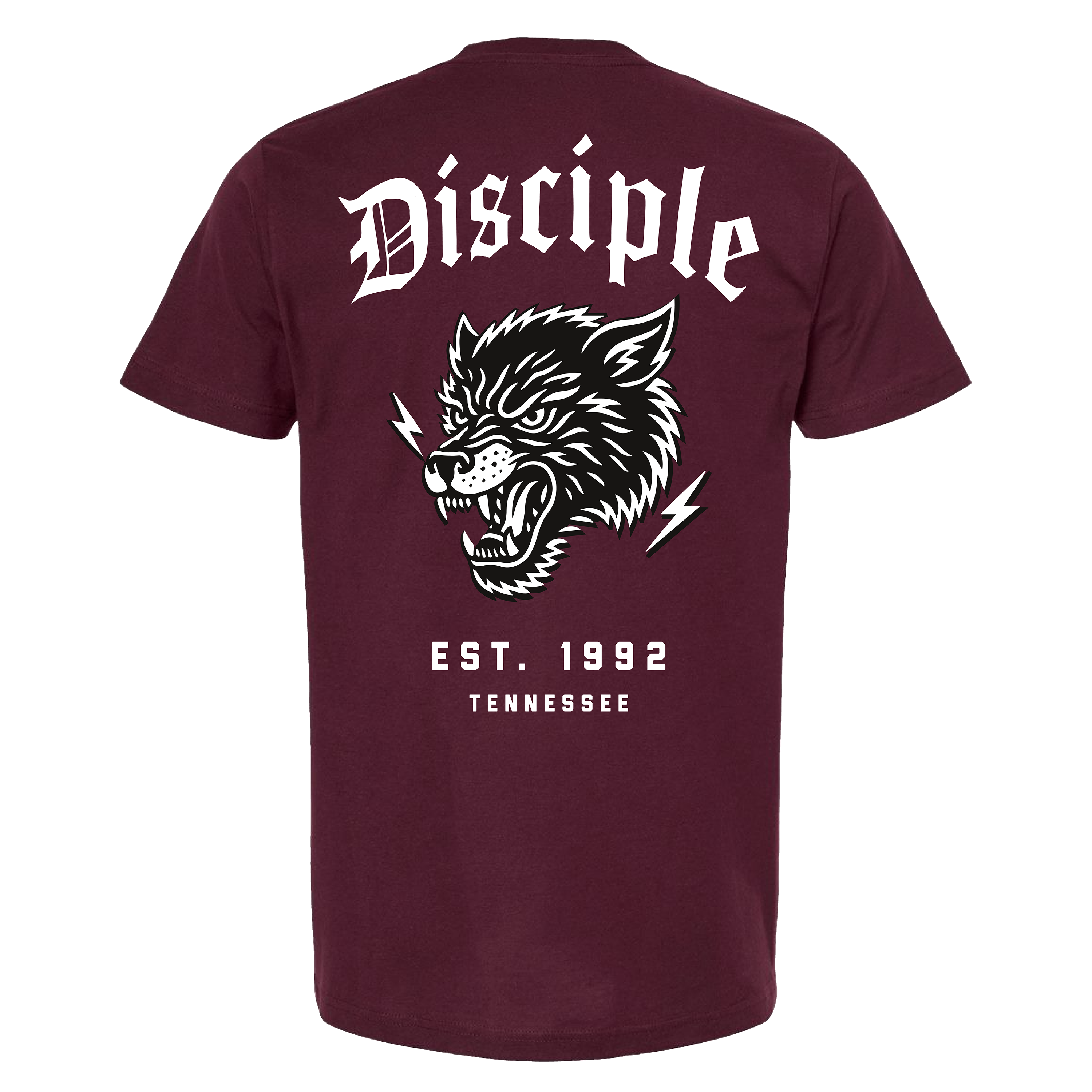 Big Bad Wolf Tee (Burgundy)