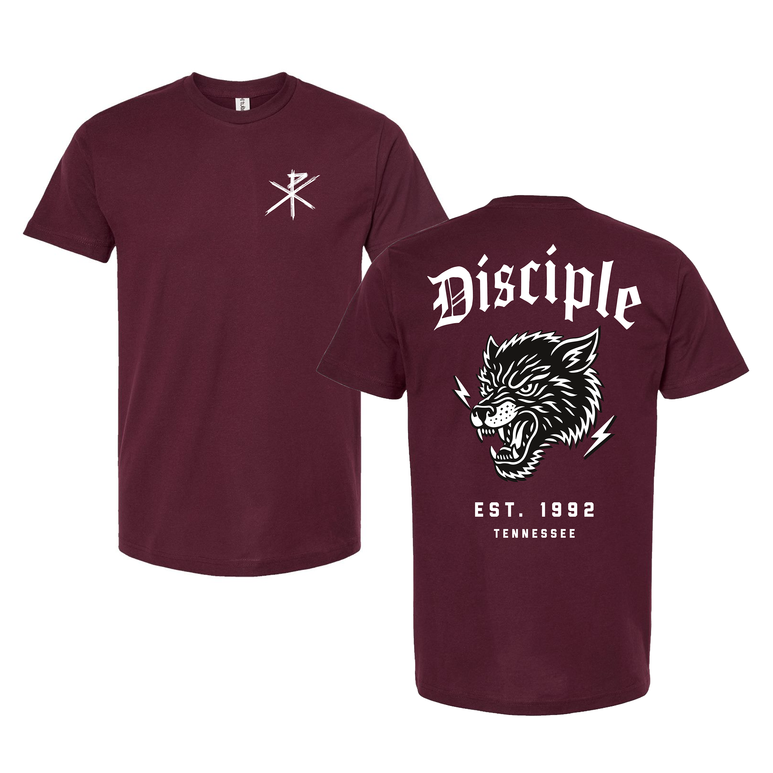 Big Bad Wolf Tee (Burgundy)