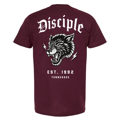 Big Bad Wolf Tee (Burgundy)