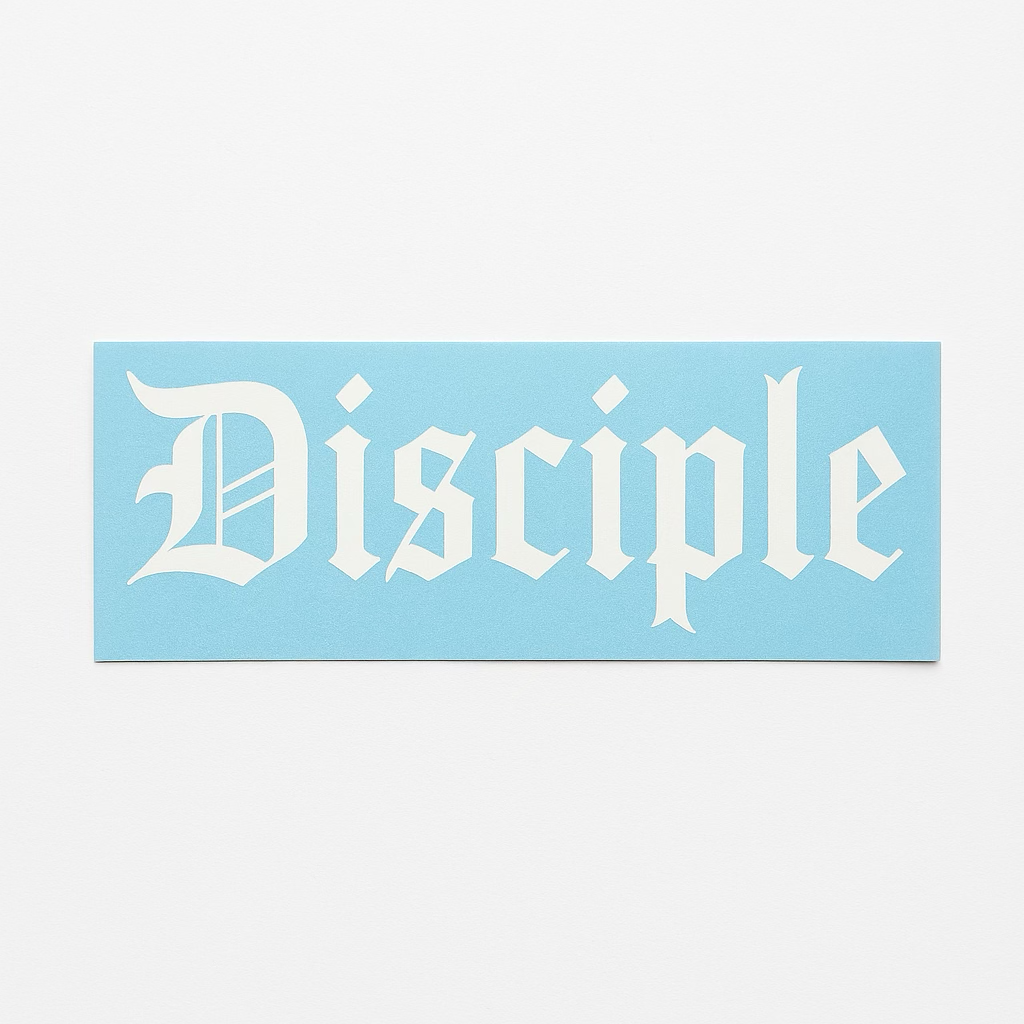 "Disciple" Transfer Sticker