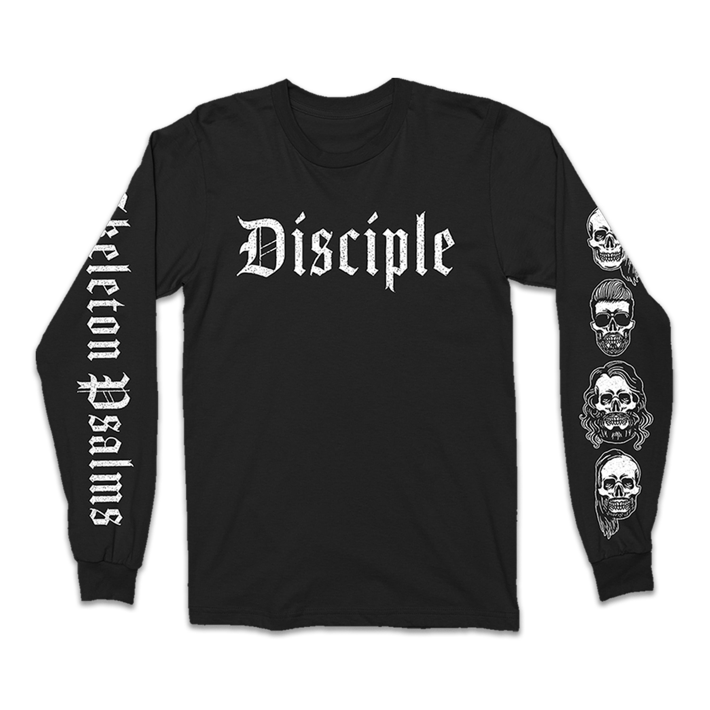 Disciple Rocks Old English Skulls Long Sleeve Tee – Disciple Music Inc.